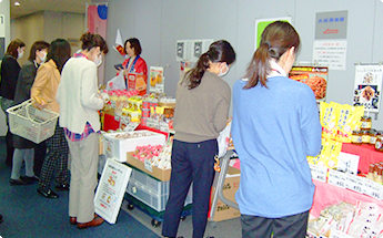 物産展の様子