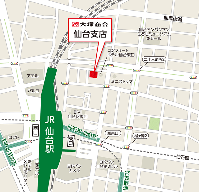 株式会社大塚商会　仙台支店(地図)